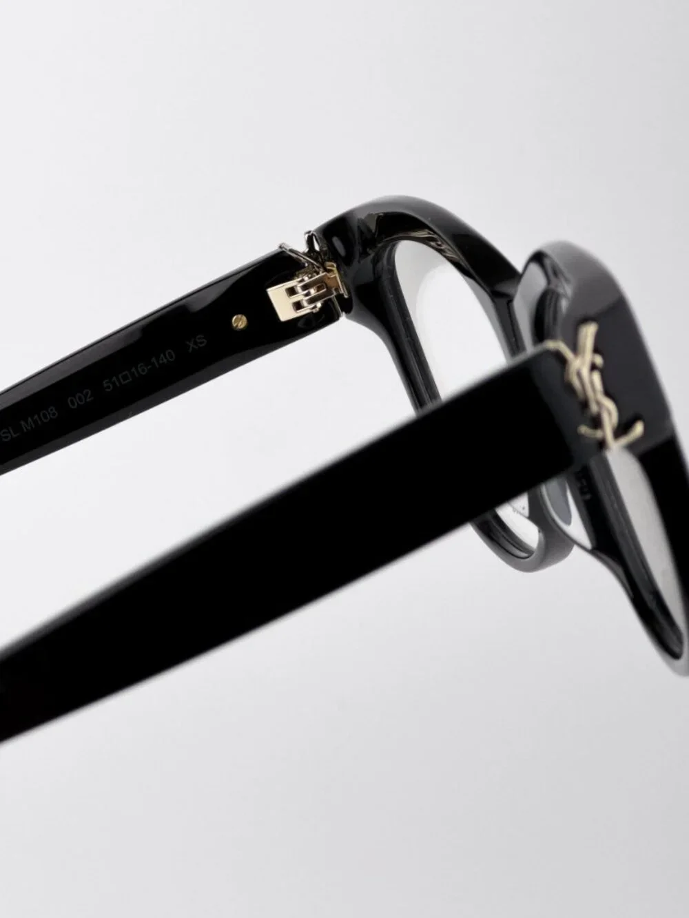 Saint Laurent Women’s Eyeglasses Black Cat Eye SLM108 002 NEW AUTHENTIC